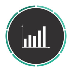 Business graph computer symbol