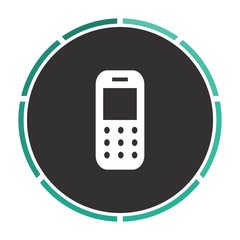 Mobile phone computer symbol