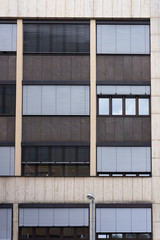 Facade of modern building (fragment).