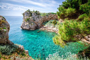 View of Dubrovnik coastline.