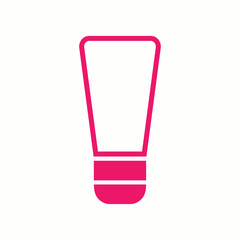 hand cream cosmetic pink icon simple black