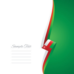 Oman right side brochure cover vector