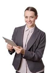 pleased business woman