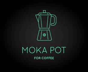 Vector Coffee Accessories Icon with Letter Sign can be used as L