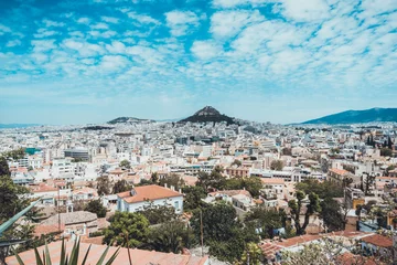 Gardinen Scenic Overview of City of Athens, Greece © Robert Herhold