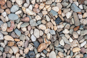 Background made of multicolored pebbles