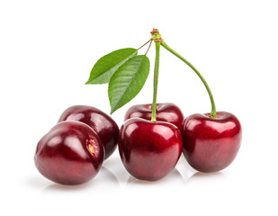 cherries isolated