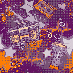 Seamless music pattern