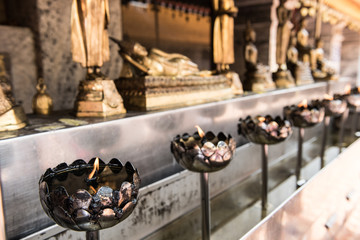 Devotion Candles Lit in Doi Suthep