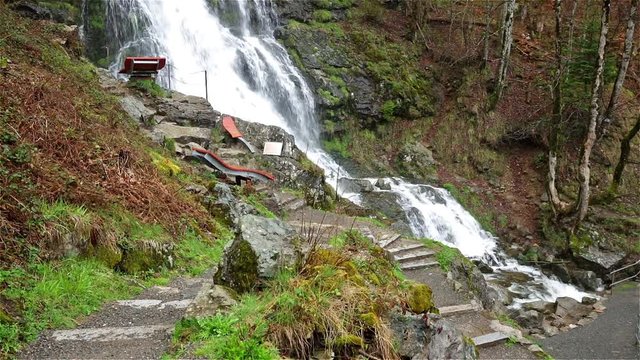 Wasserfall in Todtnau im Schwarzwald 