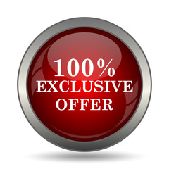 100% exclusive offer icon