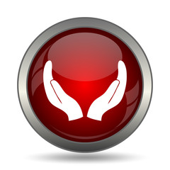 Protecting hands icon