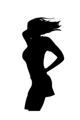 picture of silhouette girl
