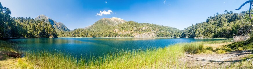 Laguna Toro lake in National Park Huerquehue, Chile