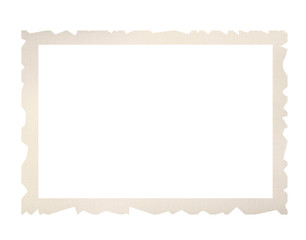 Obraz premium Old grungy photo isolated on white