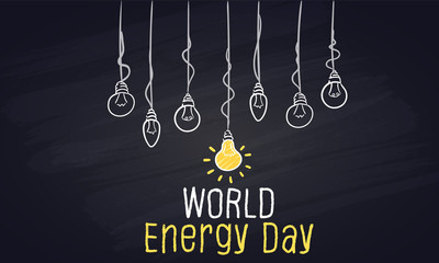 Fototapeta na wymiar Energy Day For The Lamps