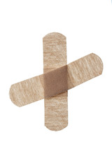 bandage crossed.