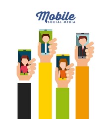 mobile social media  design 