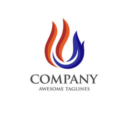 creative Letter GJ  Design Template Elements