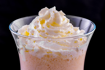 Milkshake in a glass