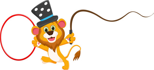 cartoon circus lion