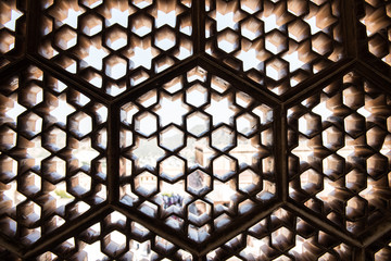 Latticework in Amber Fort