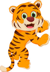 Fototapeta premium cute tiger cartoon
