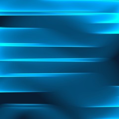 Abstract blue background. Bright blue stripes. Geometric pattern in blue colors. Digital art.