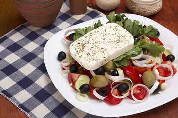 Traditional Greek salad