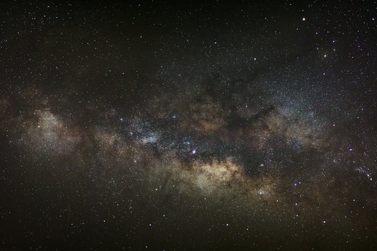 Core of Milky Way. Galactic center of the milky way, Long exposu