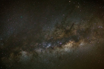 Core of Milky Way. Galactic center of the milky way, Long exposu