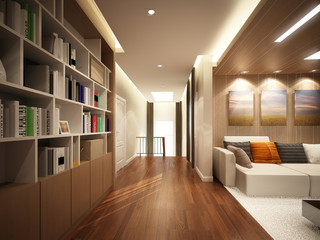 3d rendering of living room 
