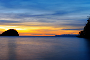 Togean Islands at sunset. Indonesia.