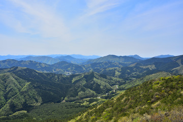 Fototapeta na wymiar 大佐山展望台から見た中国山地