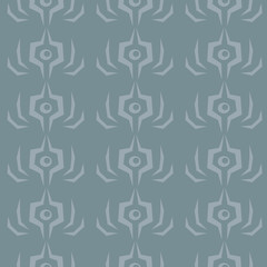 Seamless abstact vector pattern on gray background