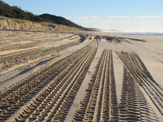 Beach on Fraser Island, Queensland, Australia