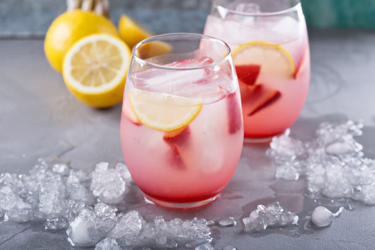 Strawberry Lemonade With Rose Water