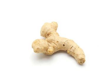 Ginger root isolated on white background