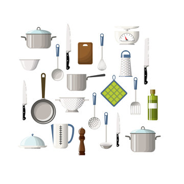 Set of cooking utensils