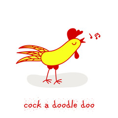 chicken family - rooster, hen, chicken and egg