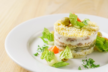 Layered salad
