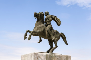 The monument to Alexander the Great. Thessaloniki. Greece.