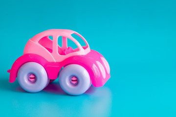 simple plastic car pink.