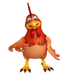 3d rendered illustration of hold Hen cartoon character