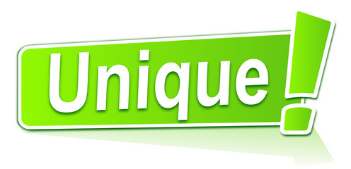 unique sur étiquette verte
