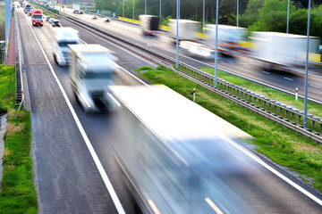 Four lane controlled-access highway in Poland