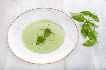 Cold cucumber soup