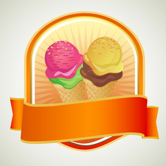ice cream label