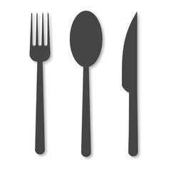Fork and knife and spoon 