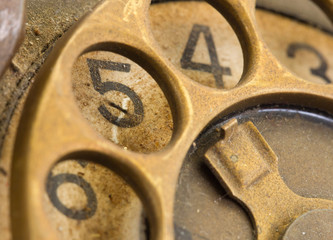 Close up of Vintage phone dial - 5